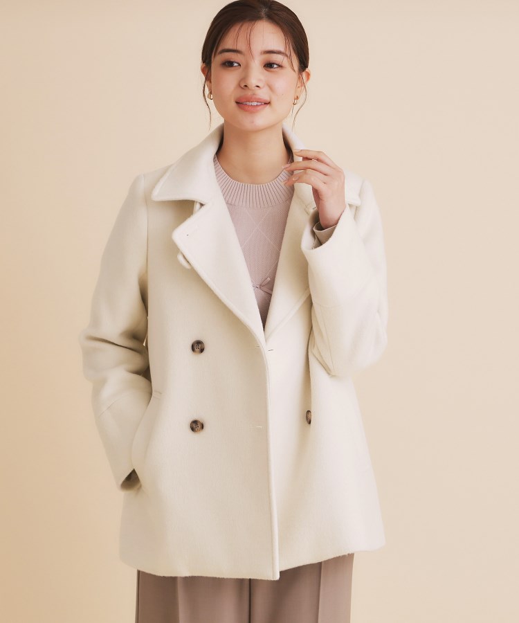 5color/S-Lsize》ウール混 ステンカラーピーコート(Pコート 5color/S-Lsize》ウール混 ステンカラーピーコート(Pコート