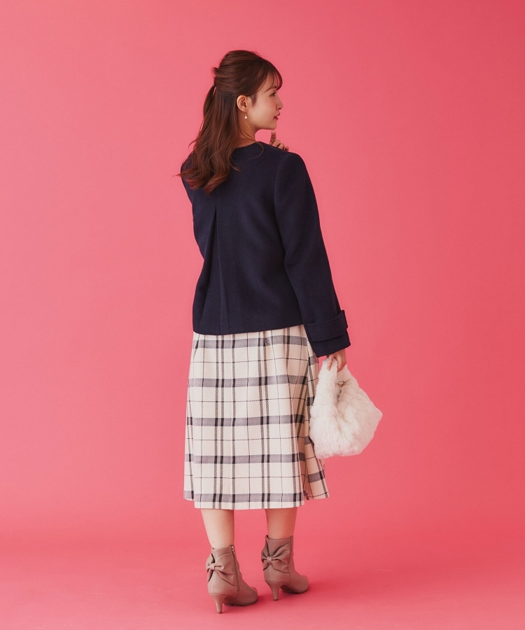 5color/XS-LLsize》ウール混ノーカラーショートコート(ノー 5color/XS-LLsize》ウール混ノーカラーショートコート(ノー