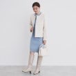 インデックス(index)の《5color/XS-LLsize》ウール混ノーカラーショートコート9