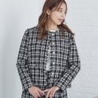 インデックス(index)のチェックツイードノーカラーコート/セットアップ対応【洗える】6