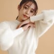 インデックス(index)の《美人百花掲載》フェザースリーブハイネックニット【洗濯機洗い可】1