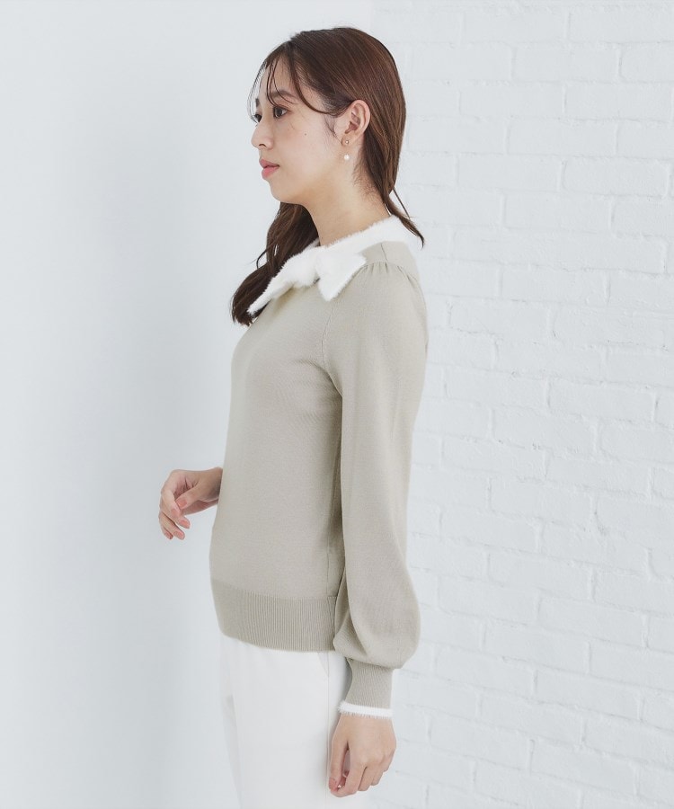 6color/XS-LLsize》リボン取り外し2WAY フェザーリボンニット 6color/XS-LLsize》リボン取り外し2WAY フェザーリボンニット