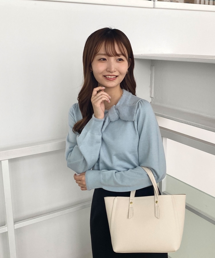 6color/XS-LLsize》リボン取り外し2WAY フェザーリボンニット 6color/XS-LLsize》リボン取り外し2WAY フェザーリボンニット