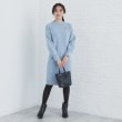 インデックス(index)の《5color》ブローチ付き 畦編みニットワンピース【洗濯機洗い可】24