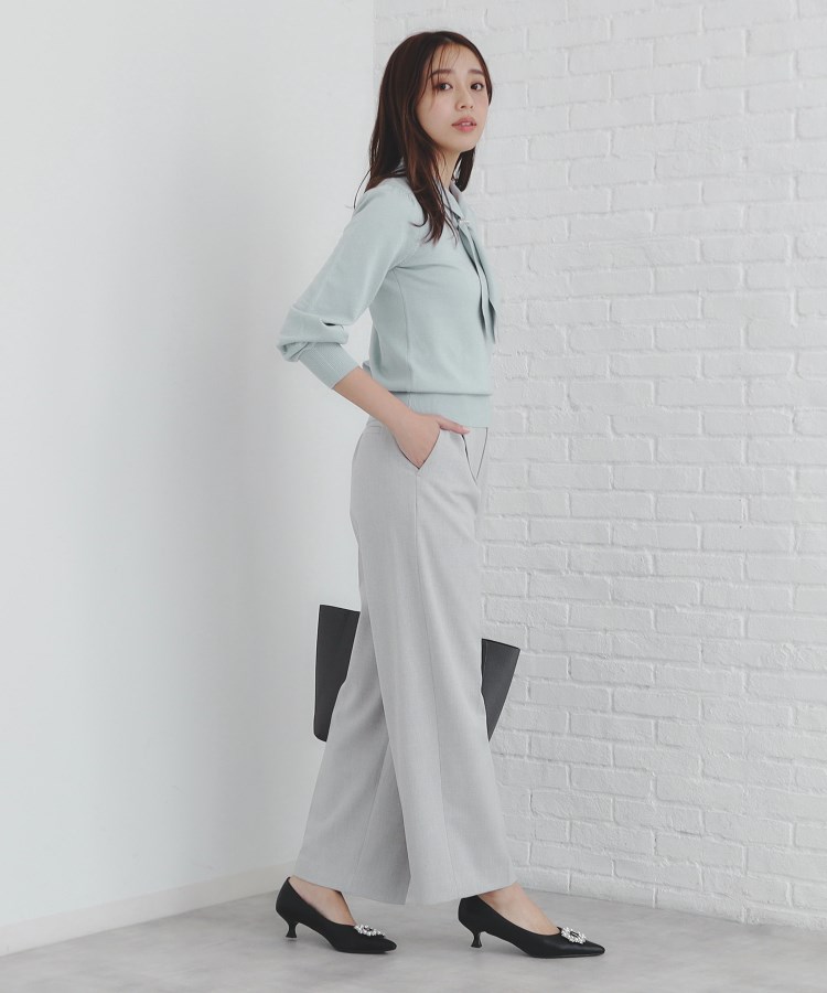 8color/XS-LLsize》パール調パーツ付き ボウタイニット【洗濯機 8color/XS-LLsize》パール調パーツ付き ボウタイニット【洗濯機
