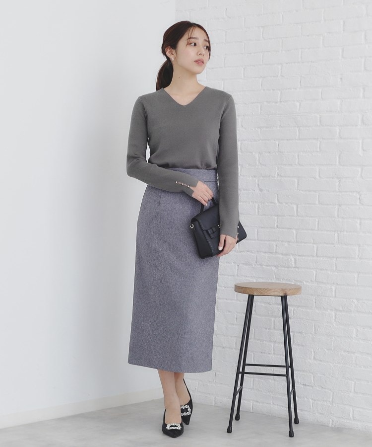 6color/S-LLsize》ラメ混Vネックニット【洗濯機洗い可】(ニット 6color/S-LLsize》ラメ混Vネックニット【洗濯機洗い可】(ニット