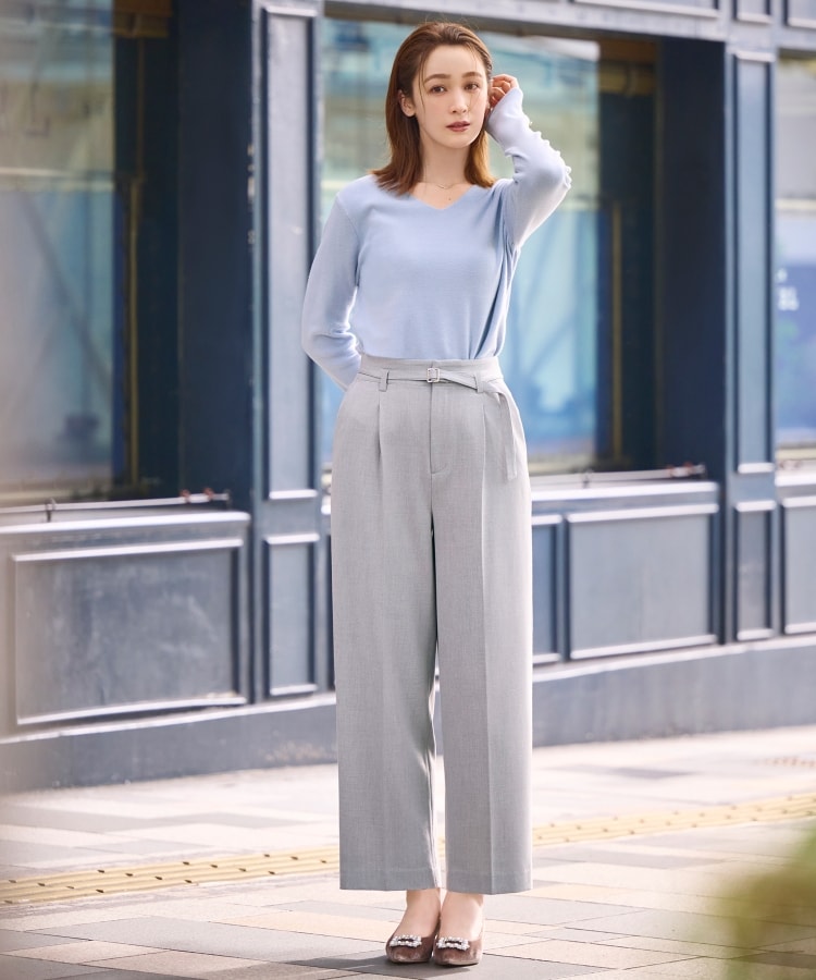 6color/S-LLsize》ラメ混Vネックニット【洗濯機洗い可】(ニット 6color/S-LLsize》ラメ混Vネックニット【洗濯機洗い可】(ニット