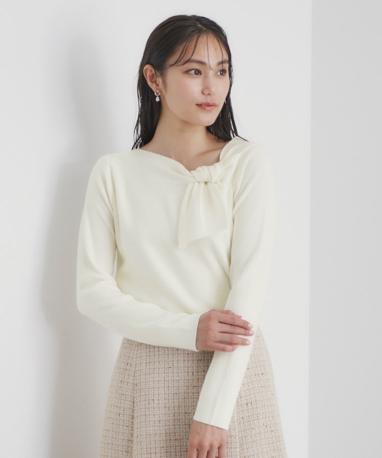 6color/S-LLsize》アシメボウタイニット【洗濯機洗い可 6color/S-LLsize》アシメボウタイニット【洗濯機洗い可
