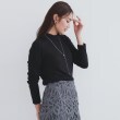 インデックス(index)の《6color/S-LLsize》ラメリブハイネックトップス【洗濯機洗い可/吸湿発熱】 ブラック(619)