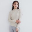 インデックス(index)の《6color/S-LLsize》ラメリブハイネックトップス【洗濯機洗い可/吸湿発熱】 グレージュ(850)