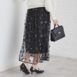 インデックス(index)の《美人百花掲載》スパンコールシアー刺繍スカート【洗濯機洗い可】6
