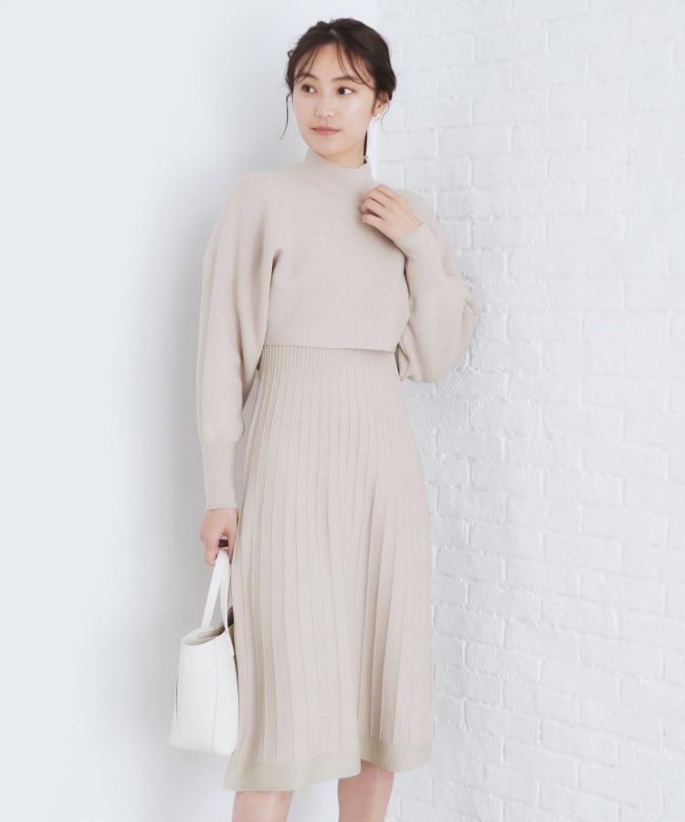 XS-LLsize》マルチウェイニットワンピース【洗濯機洗い可 XS-LLsize》マルチウェイニットワンピース【洗濯機洗い可