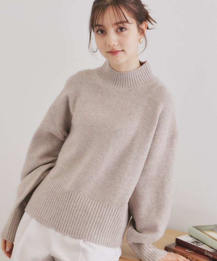 5color/S-LLsize》ミックスカラーラメハイネックニット【洗濯機 5color/S-LLsize》ミックスカラーラメハイネックニット【洗濯機