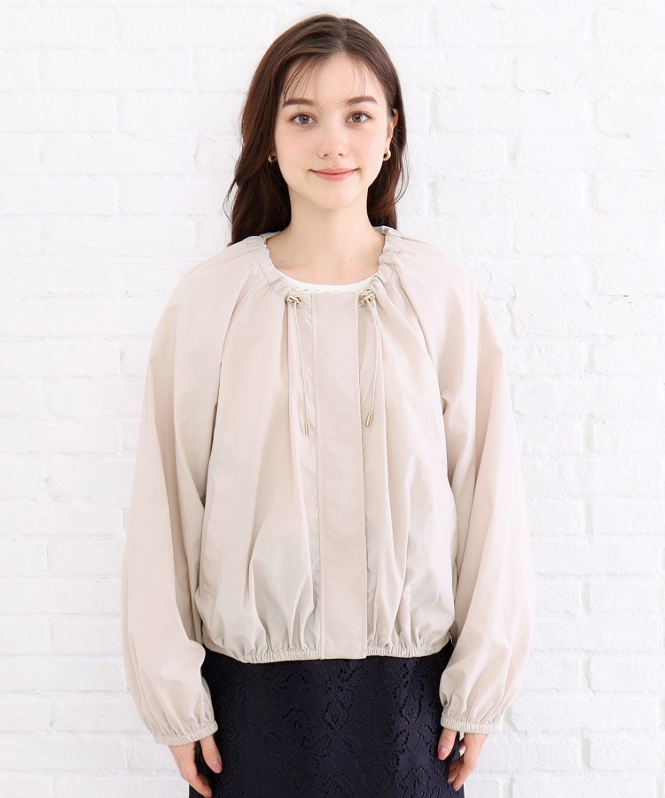 ≪S-LLsize≫ 撥水ギャザーショートブルゾン【洗濯機洗い可 ≪S-LLsize≫ 撥水ギャザーショートブルゾン【洗濯機洗い可