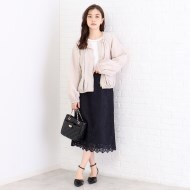 ≪S-LLsize≫ 撥水ギャザーショートブルゾン【洗濯機洗い可