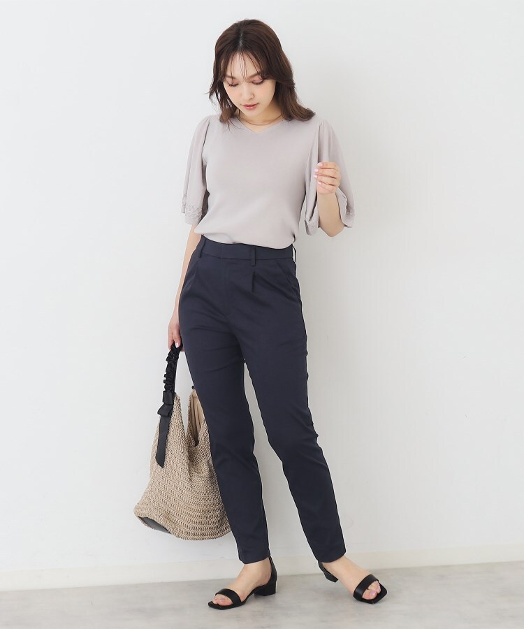 インデックス(index)の≪6color≫クールストレッチテーパードパンツ【洗濯機洗い可/接触冷感/吸水速乾/透け防止/イージーケア】14