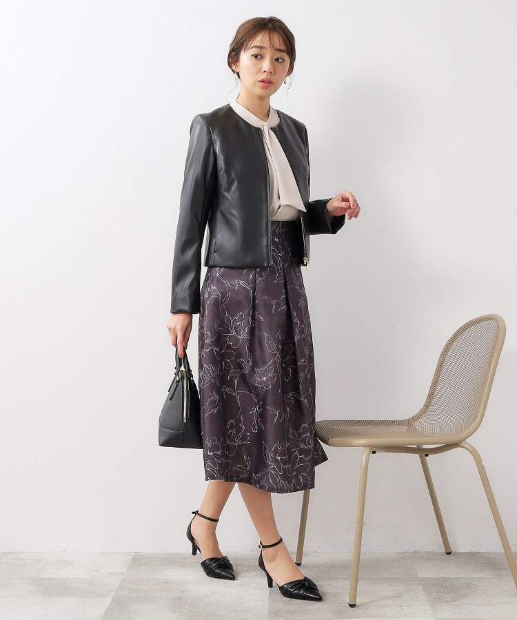 ≪S-LLsize≫ シンセティックレザーノーカラーブルゾン ≪S-LLsize≫ シンセティックレザーノーカラーブルゾン