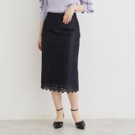 ≪XS-LLsize≫ 幾何柄レースタイトスカート【イージーケア/洗濯 ≪XS-LLsize≫ 幾何柄レースタイトスカート【イージーケア/洗濯