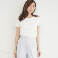 ラウンドネックTシャツ【洗濯機洗い可】（Tシャツ） | index