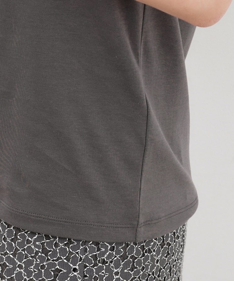 UV シルケットスムースロゴTシャツ【接触冷感/洗濯機洗い可 UV シルケットスムースロゴTシャツ【接触冷感/洗濯機洗い可
