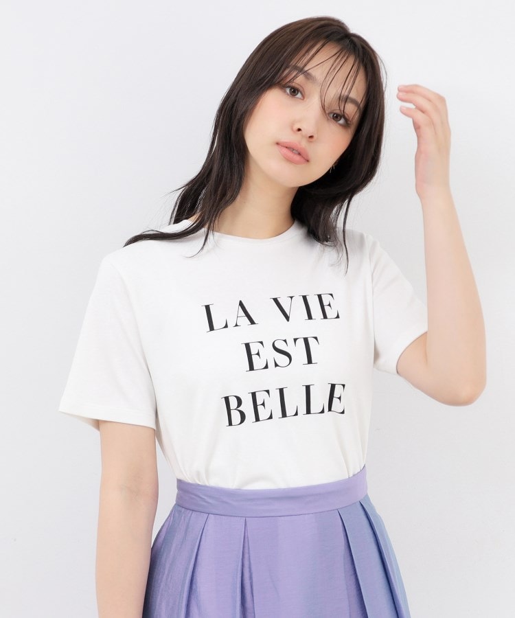 UV シルケットスムースロゴTシャツ【接触冷感/洗濯機洗い可 UV シルケットスムースロゴTシャツ【接触冷感/洗濯機洗い可