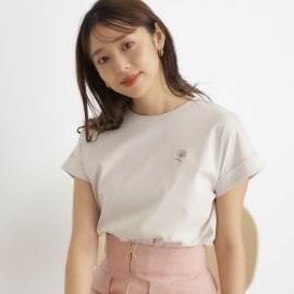 インデックス(index)のワンポイント刺繍デザインTシャツ【洗濯機可・接触冷感・UVケア】