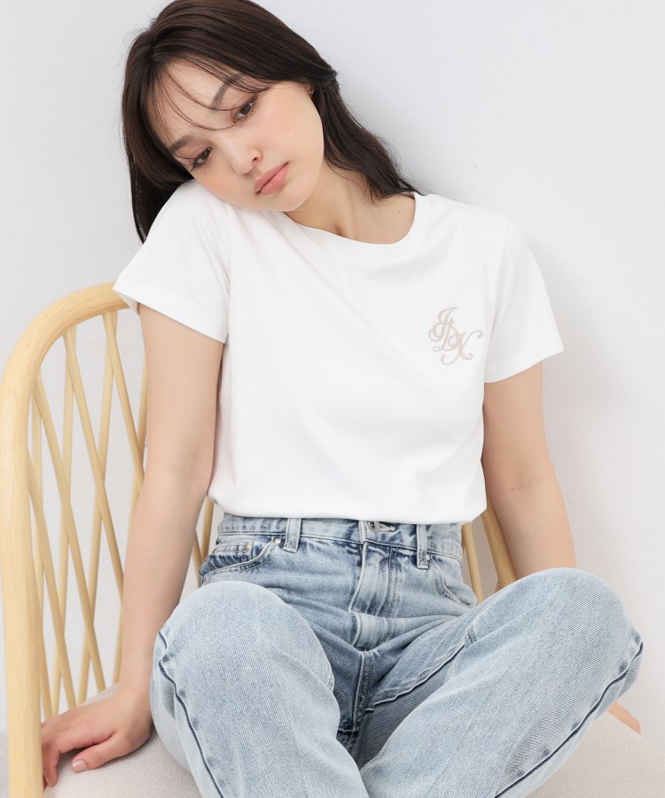 インデックス(index)のUV エンブレム刺繍コットンTシャツ【接触冷感/洗濯機洗い可】1