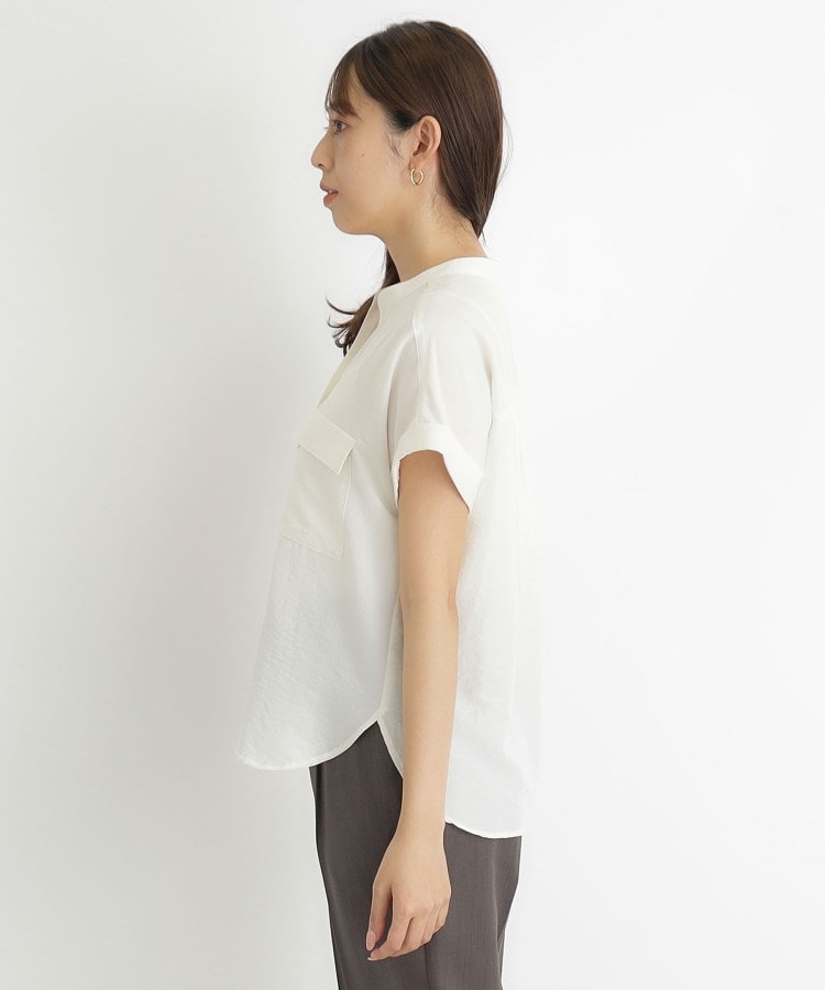 arimatsu peplum blouse/white - akiki