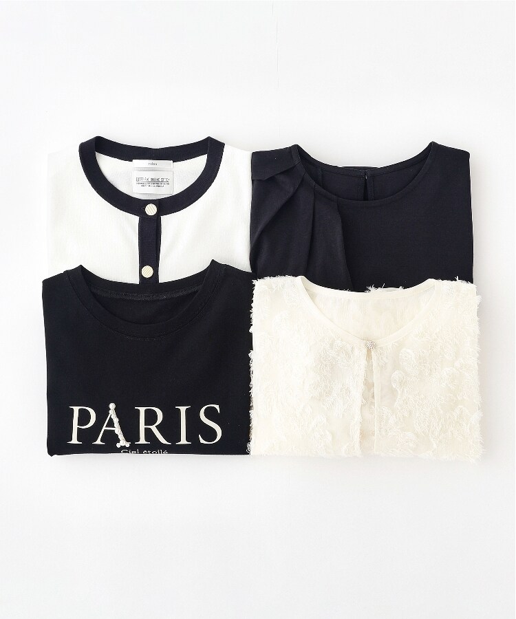 PARISパール調デザインTシャツ【洗濯機洗い可】（Tシャツ