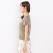 インデックス(index)のシアーボーダーフレアスリーブニット【洗濯機洗い可】14