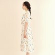 インデックス(index)のスリットスリーブボウタイフラワーワンピース【イージーアイロン/洗濯機洗い可】14