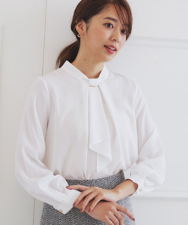 XS-LLsize》通勤・セレモニー対応/ボウタイブラウス/取り外し XS-LLsize》通勤・セレモニー対応/ボウタイブラウス/取り外し