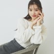 インデックス(index)のラメリボンスリーブ二ット【洗濯機洗い可/抗ピル】 オフホワイト(603)