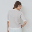 インデックス(index)のバイカラークルーネックカーディガン/オーガニックコットン混【UV/洗濯機洗い可】11