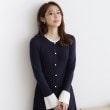 インデックス(index)の《美人百花掲載》パール調デザインバイカラーニットワンピース【洗濯機洗い可】13