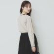 インデックス(index)のバイカラーキーネックニット【洗濯機洗い可】8