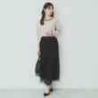 インデックス(index)のバイカラーキーネックニット【洗濯機洗い可】9