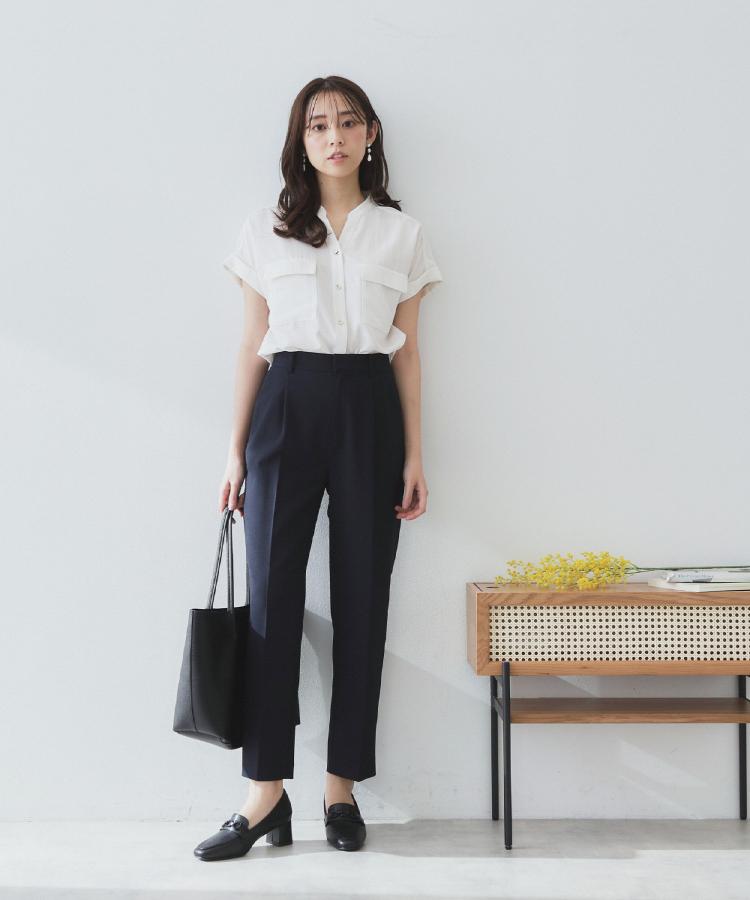 インデックス(index)のストレッチテーパードパンツ/セットアップ対応可【洗濯機洗い可/イージーアイロン/抗ピル】11