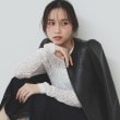 インデックス(index)のシアーフラワーストレッチトップス【洗濯機洗い可】1