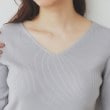 インデックス(index)の《5色展開》Vネックリブニット【洗濯機洗い可】24