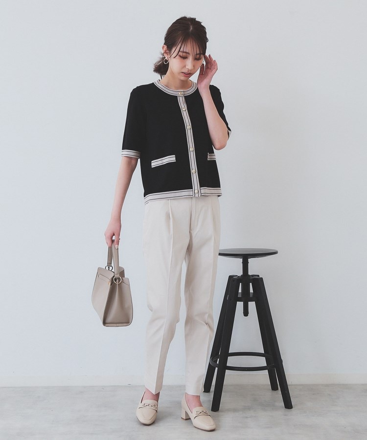 インデックス(index)の《6色展開/XS-LLサイズ》コンパクトストレッチテーパードパンツ【洗濯機洗い可/吸水速乾/透け防止/イージーアイロン】10