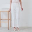 インデックス(index)の《6色展開/XS-LLサイズ》コンパクトストレッチテーパードパンツ【洗濯機洗い可/吸水速乾/透け防止/イージーアイロン】 オフホワイト(003)