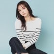 インデックス(index)の《美人百花掲載》オフショルダーリブニット【洗濯機洗い可/抗ピル】 オフホワイト(303)