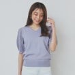インデックス(index)の《5color》柄編みスリーブVネックニット【洗濯機洗い可】17