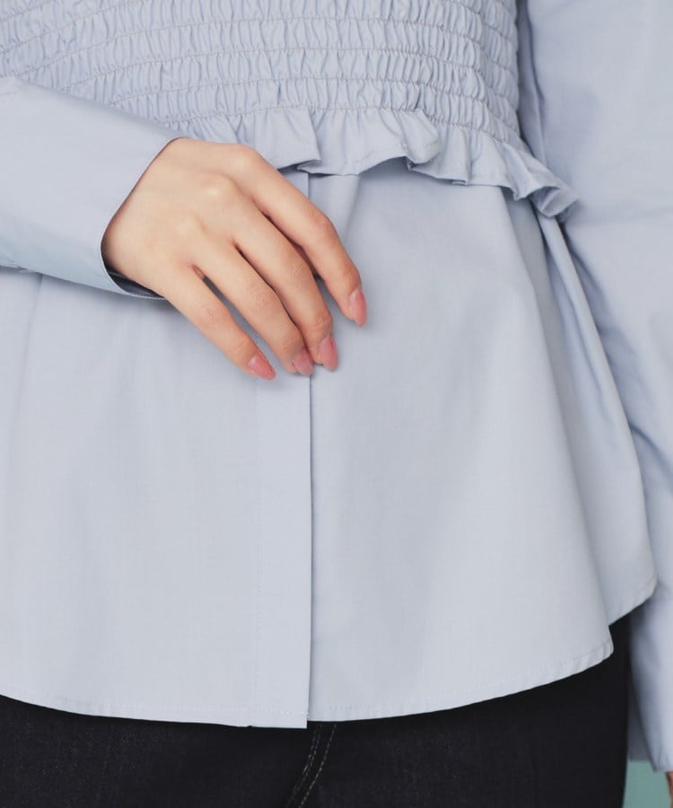 インデックス(index)の《andGIRL掲載》ビスチェレイヤードロングシャツ【洗濯機洗い可】24