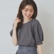 インデックス(index)のタックスリーブトップス【UV/接触冷感/洗濯機洗い可】 チャコールグレー(014)