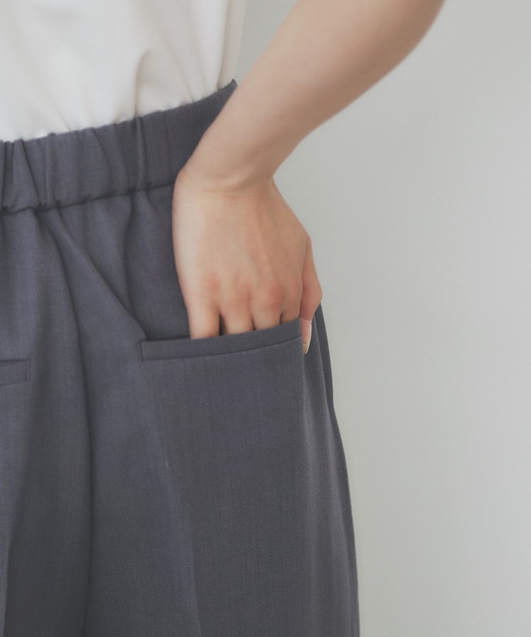 インデックス(index)のサイドビット付きストレッチワイドパンツ【洗濯機洗い可/吸水速乾/防シワ】23