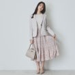 インデックス(index)の《ツインセット》カーディガン×ニットドッキングワンピース【洗濯機洗い可】15