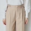 インデックス(index)のソフトツイルタックワイドパンツ【洗濯機洗い可】26