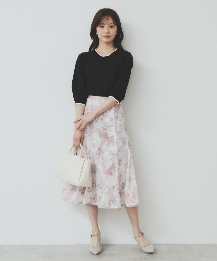 インデックス(index)の《7色展開/XS-LLサイズ》クルーネックデザインスリーブニット【洗濯機洗い可】30